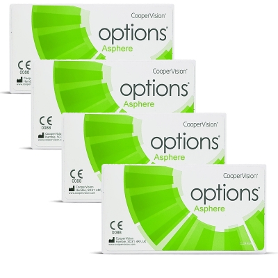 Options Asphere Sparpack - 4 Boxen- 24 Linsen versandkostenfrei