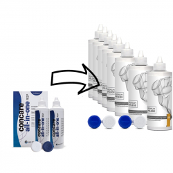 Ersatz für Concare Aufbewahrung und All In One --Premium Pflege -Sparpack Aufbewahrungslösung HART 8 x 100ml inkl. 2 Behälter