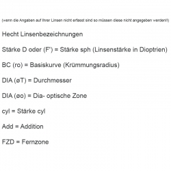 Bias F von Hecht eine formstabile Kontaktlinse