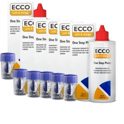 6 x Ecco Soft & Change ONE STEP PLATIN - a 360 ml / 1xBehälter
